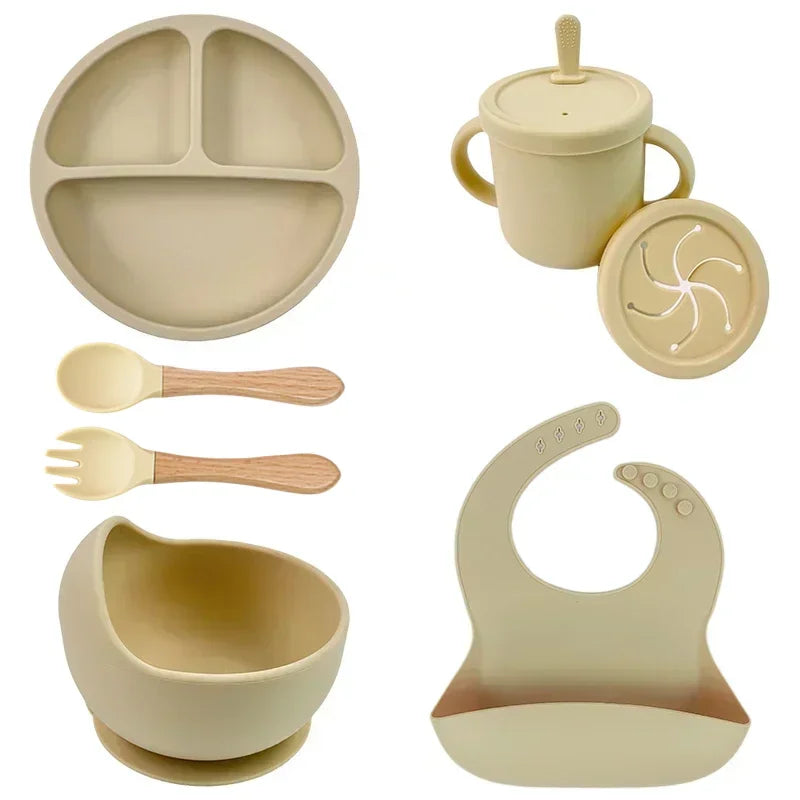 Silicone Baby Feeding  Dish Set