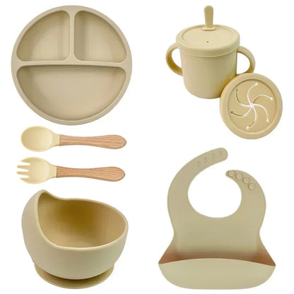 Silicone Baby Feeding  Dish Set