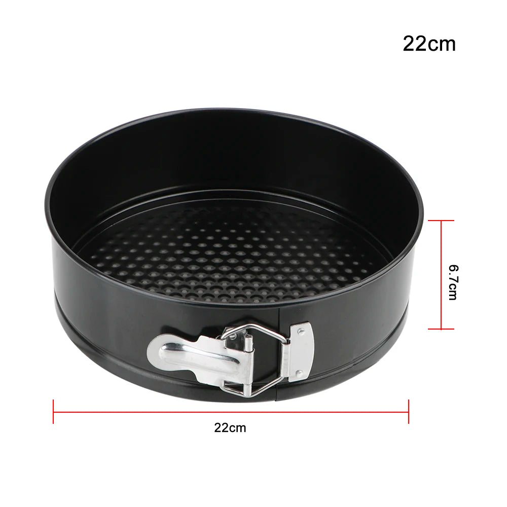Removable Bottom Kitchen Accessories Non-Stick Metal Bake Cake Pan