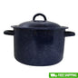 Enamel Stock  Soup  and Stews Cooking  Pot with Double Handles Oven Safe.
