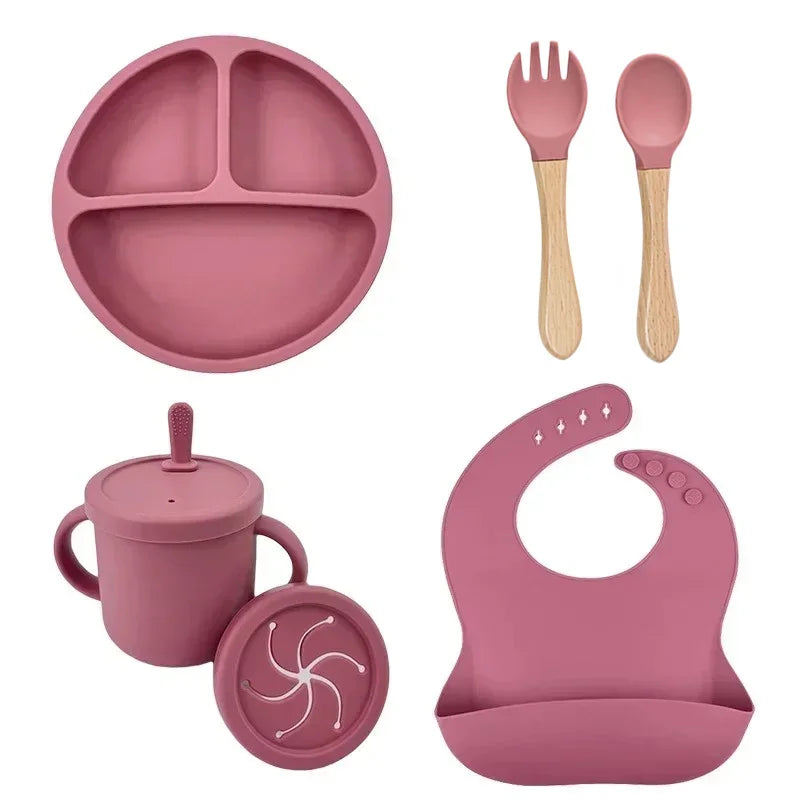 Silicone Baby Feeding  Dish Set