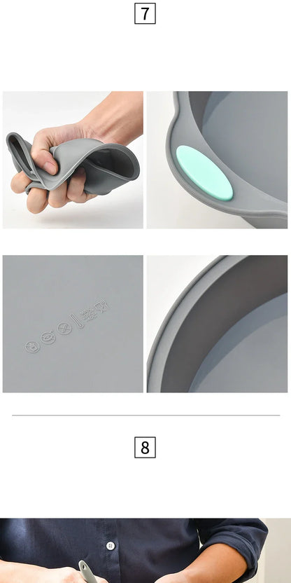 Silicone Bread Muffin Heat Resistant Oven Pan Non-Stick  Bakeware