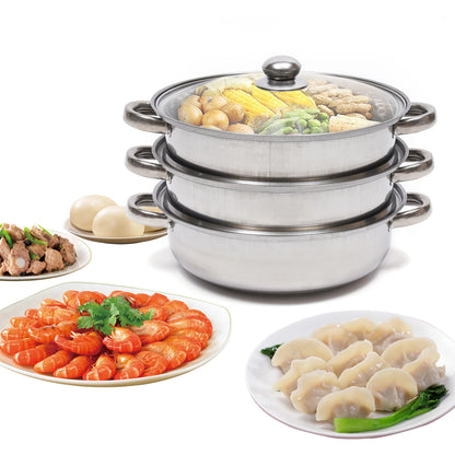 Multi-Function  Stainless Steel  Steamer