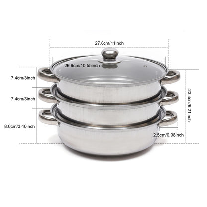 Multi-Function  Stainless Steel  Steamer