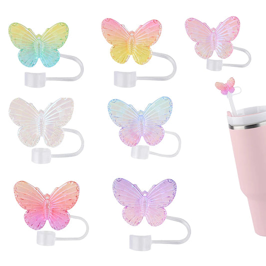 Butterfly Straw Cover Cap for Tumbler Cup