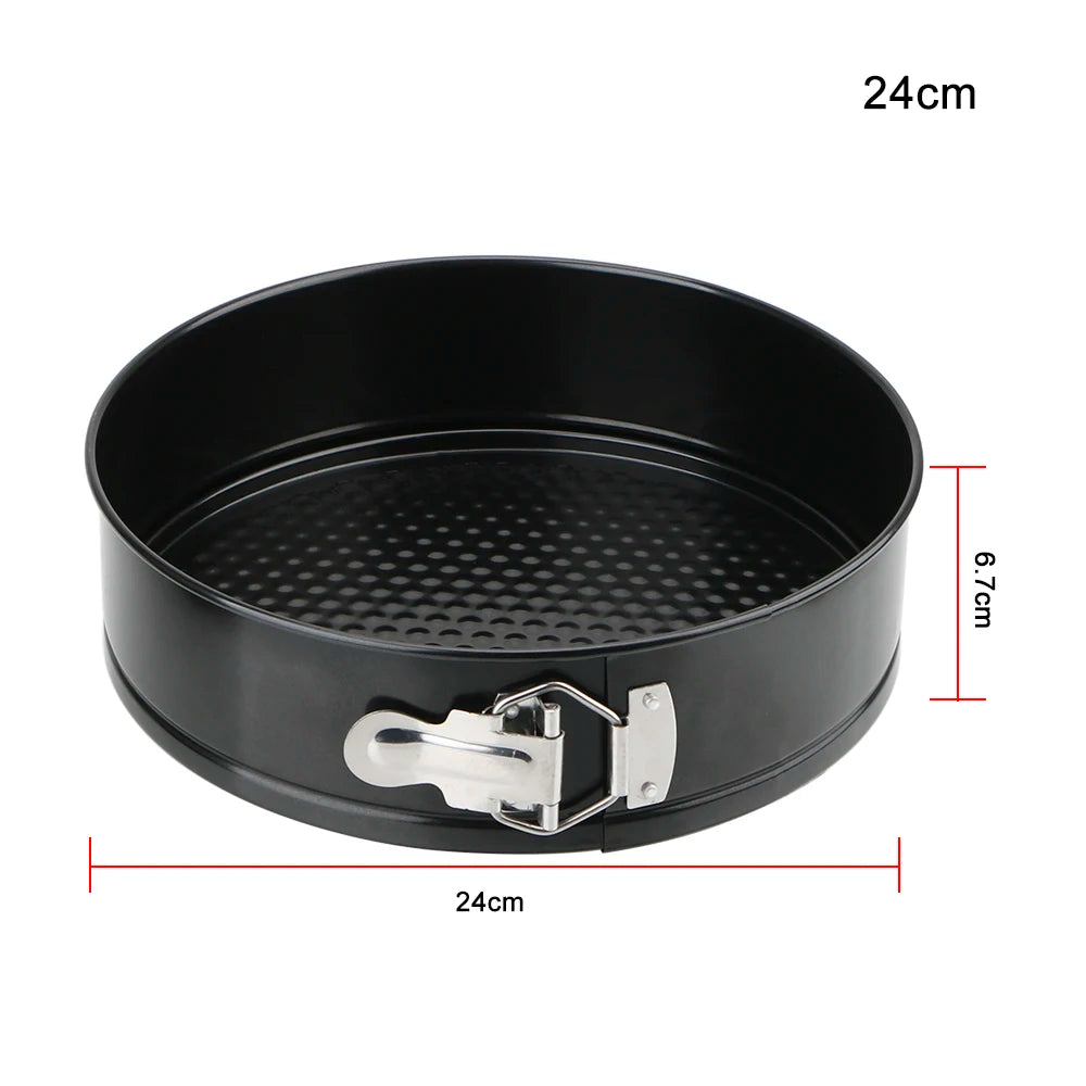 Removable Bottom Kitchen Accessories Non-Stick Metal Bake Cake Pan
