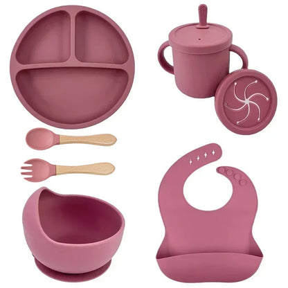 Silicone Baby Feeding  Dish Set