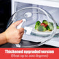 Microwave Splash Cover High Temperature Resistant Lid Transparent Food Heating Cover.