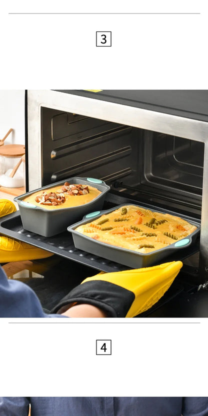 Silicone Bread Muffin Heat Resistant Oven Pan Non-Stick  Bakeware