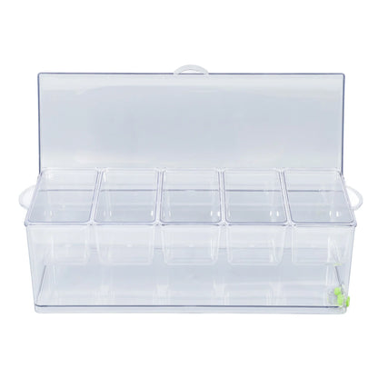 Food Container with Lid Plastic Ice Chilled  party Server