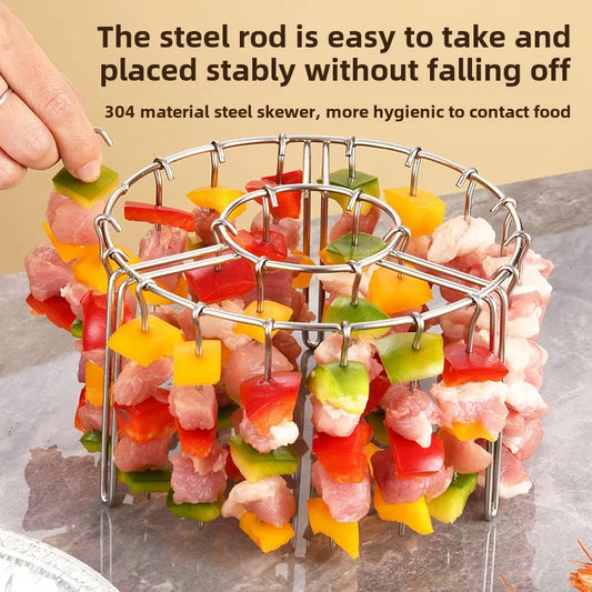 Skewers  Air Fryer Stainless Steel Grill Vertical Skewer