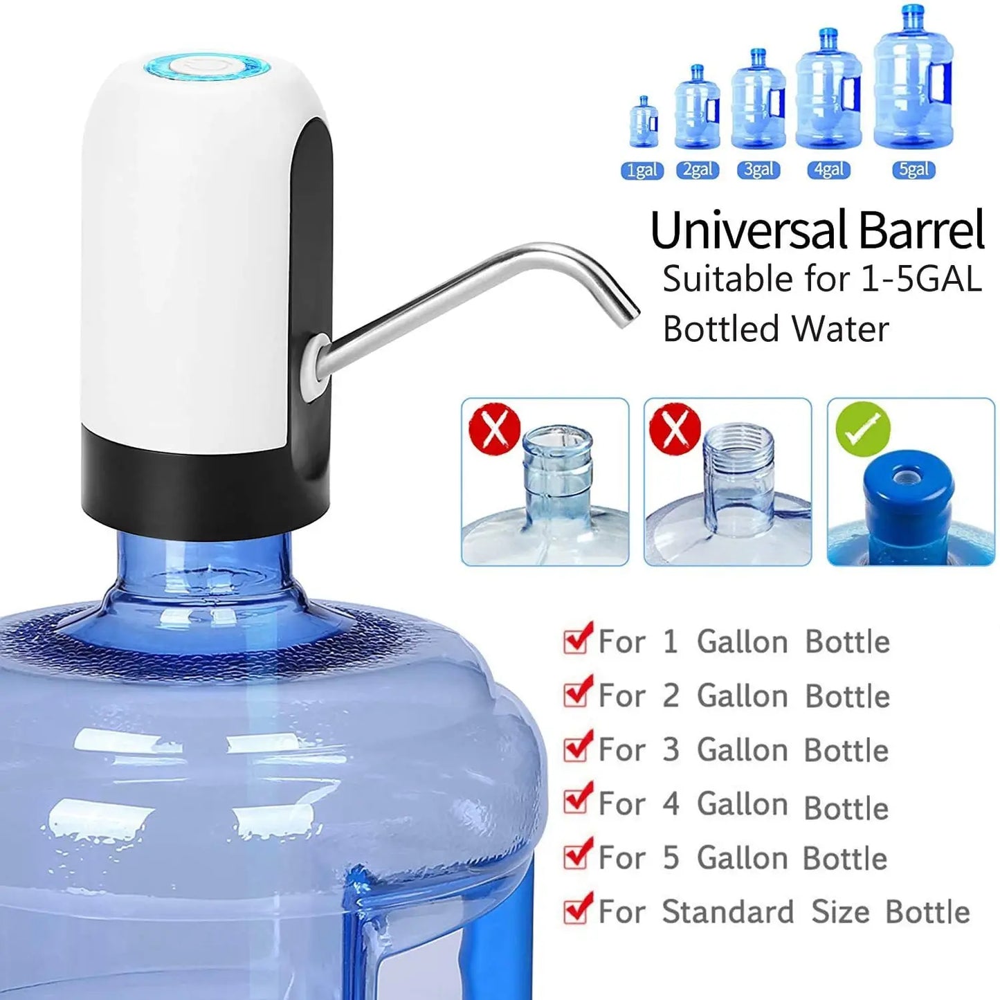 Drinking Water Bottle  Dispenser Pump